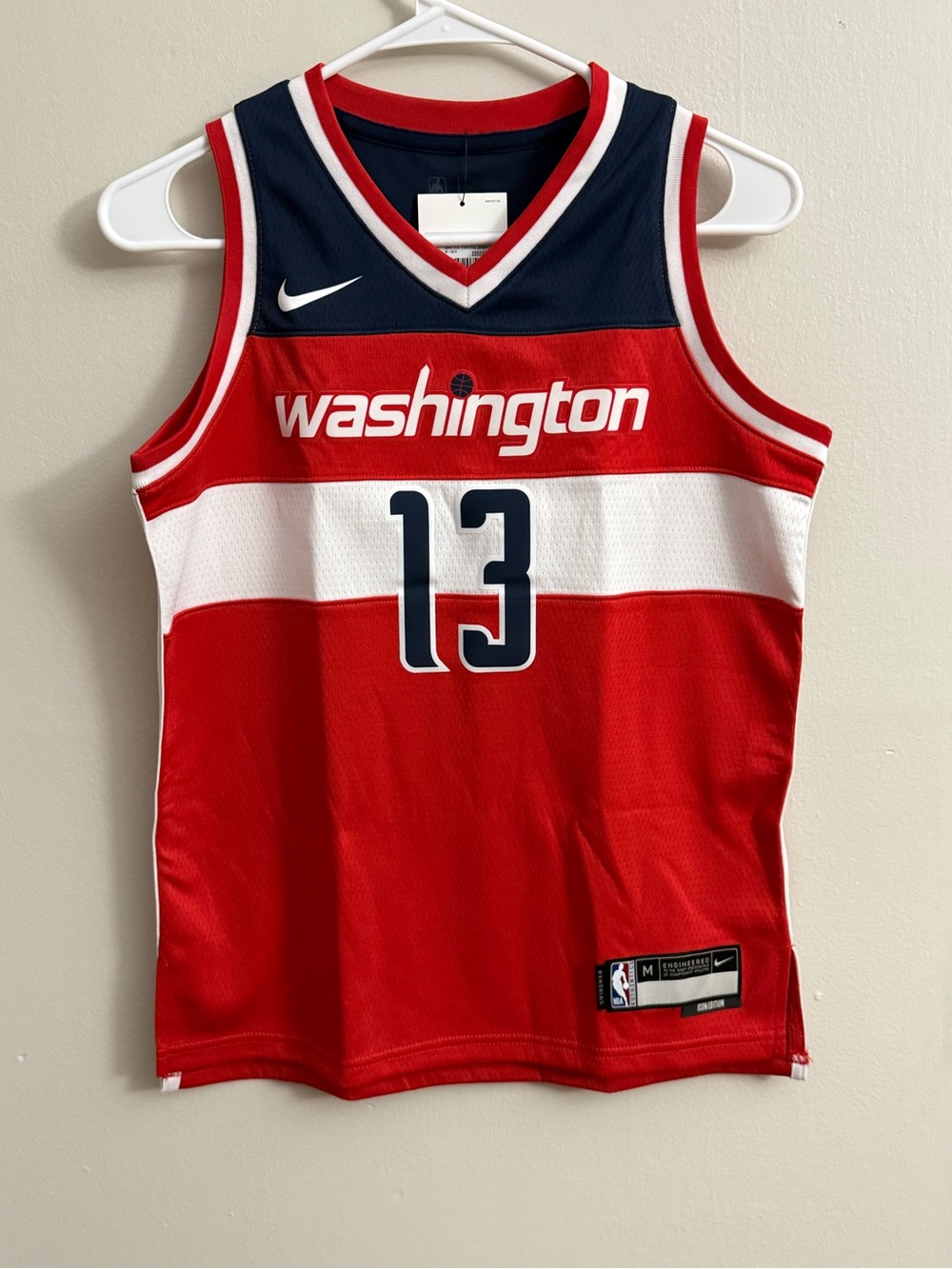 NBA Red & White Icon Edition Basketball Jersey (Nike)